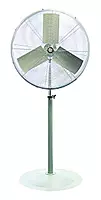 TPI Corporation ACU-30-P Unassembled Industrial Circulator and Pedestal Mount, Single Phase, 30" Diameter, 120 Volt,Grey