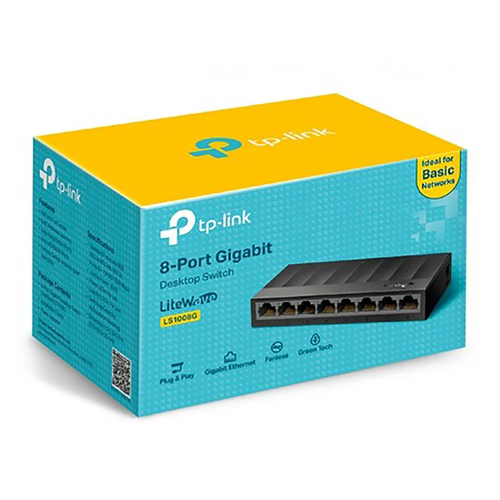 Tp-Link 8Port Gigabit Ethernet Switch Plug& Play(LS1008G)