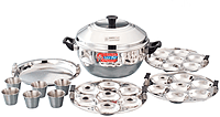 Compact 21 Idli Maker Stainless with 6 idly cups