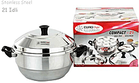 Compact 21 Idli Maker Stainless with 6 idly cups