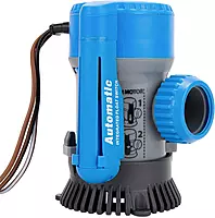 TRAC-Outdoor Products Automatic Bilge Pump, 800/1100 GPH, 3/4" & 1-1/8" Outlet