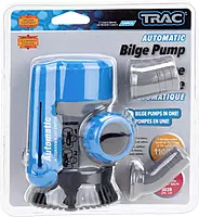 TRAC-Outdoor Products Automatic Bilge Pump, 800/1100 GPH, 3/4" & 1-1/8" Outlet