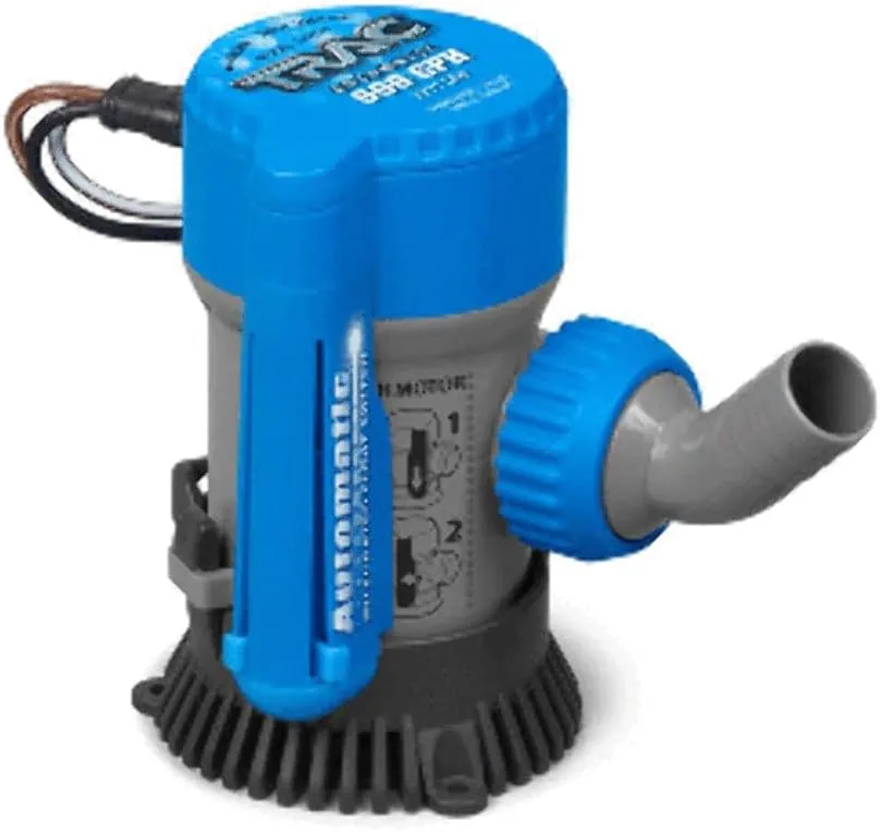 Trac Outdoors Automatic Bilge Pump, 600 GPH, 3/4" Outlet - Designed for Easy Installation and Retrofitting