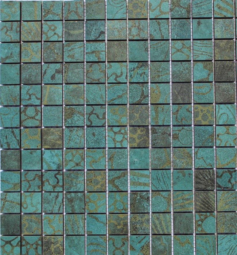 MOZAIC TRACE MINT DECOR 2.5x2.5