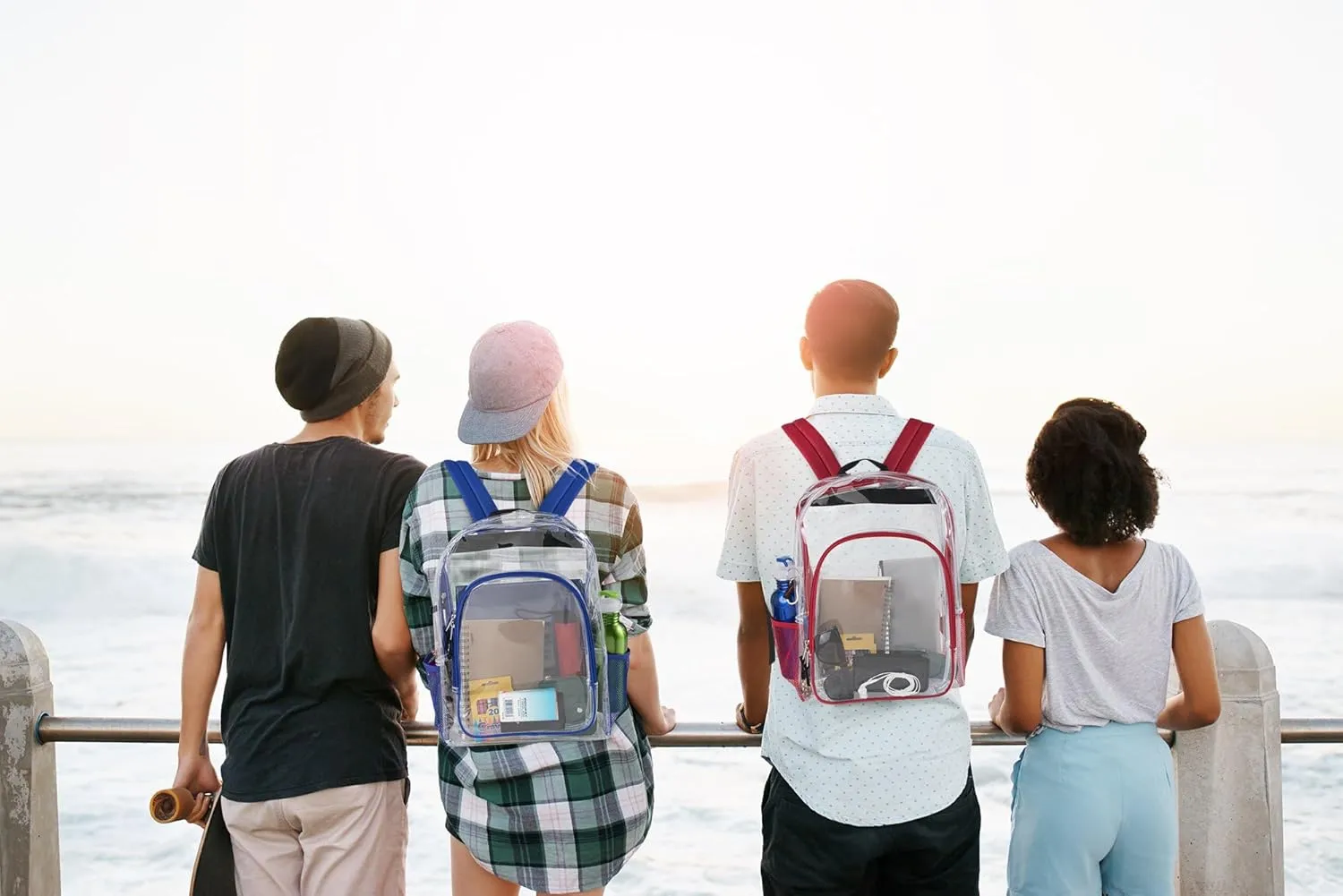 TRAILMAKER Heavy Duty Clear Backpack | Transparent Stadium-Approved for Women, Men, School, Travel