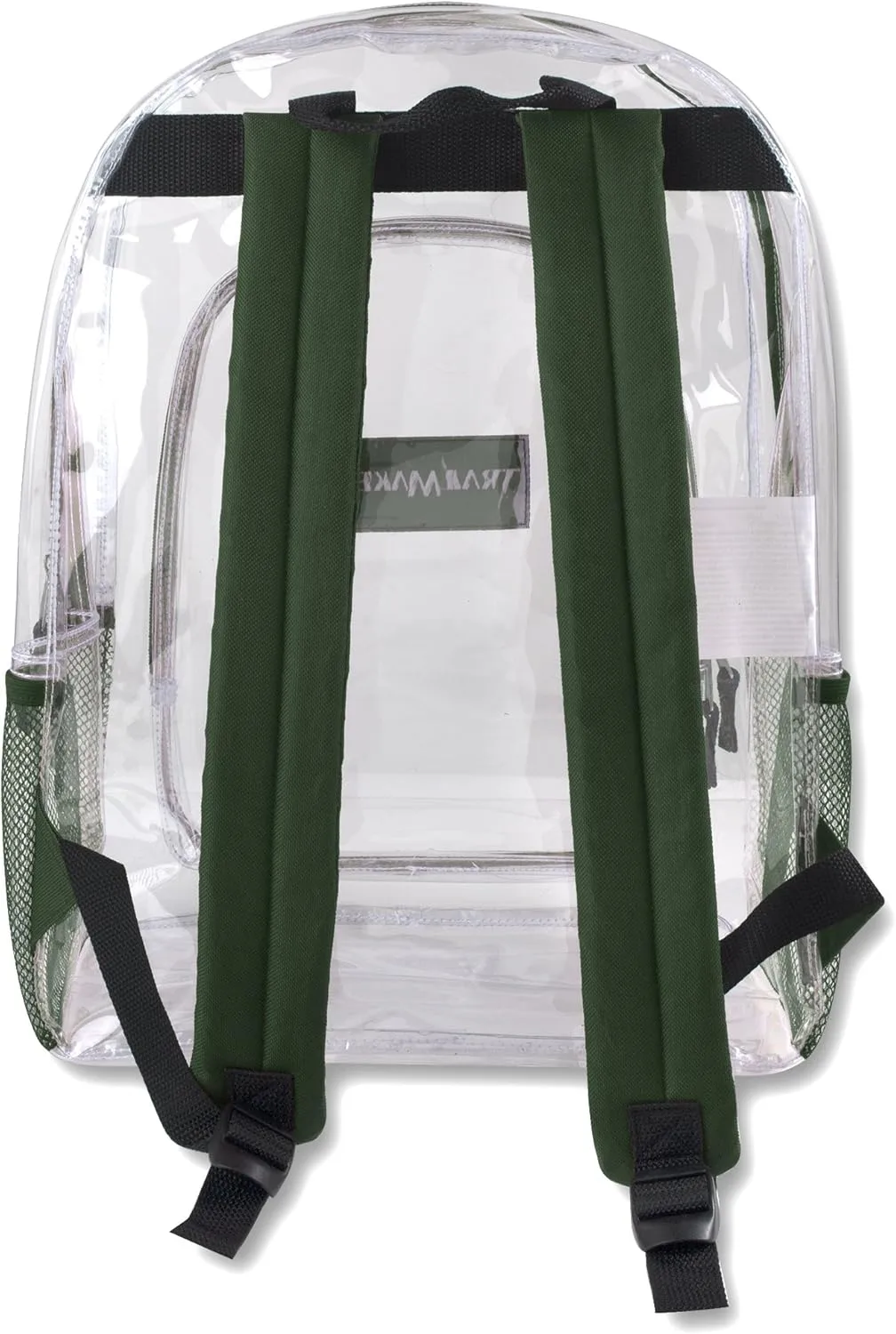 TRAILMAKER Heavy Duty Clear Backpack | Transparent Stadium-Approved for Women, Men, School, Travel