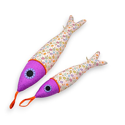 Cá Phong Thủy Mẹ - Thủ Công Nhồi Bông, Vải Cotton