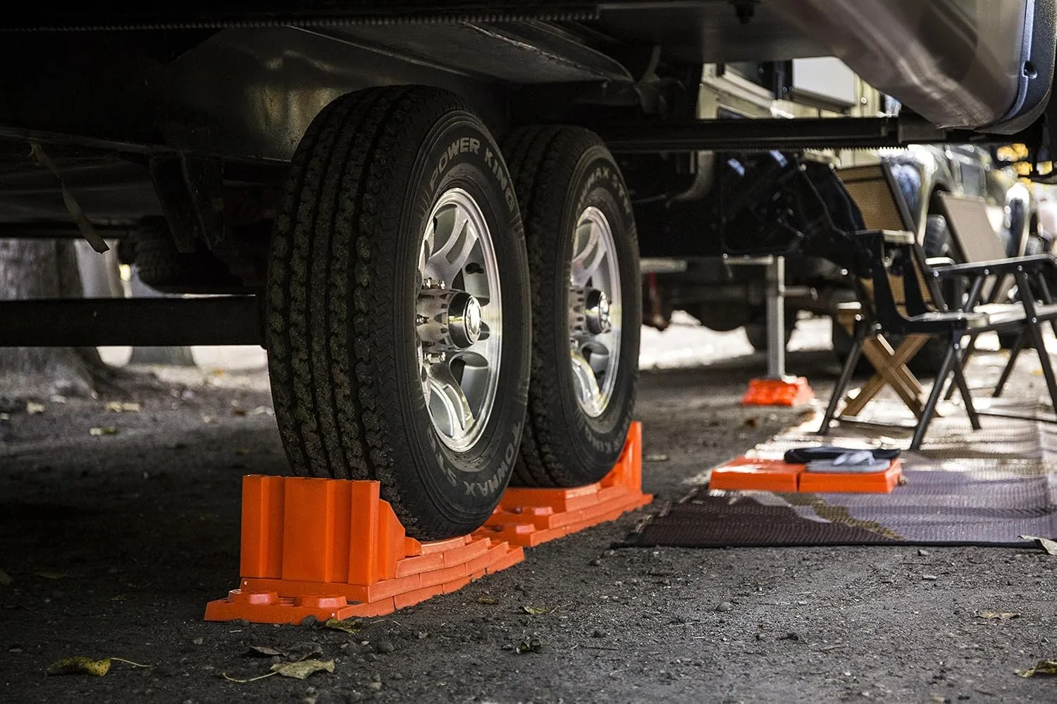 Tri-Lynx Lynx Levelers RV/Trailer/Motorhome Interlocking Leveling Blocks 10 Pack Orange