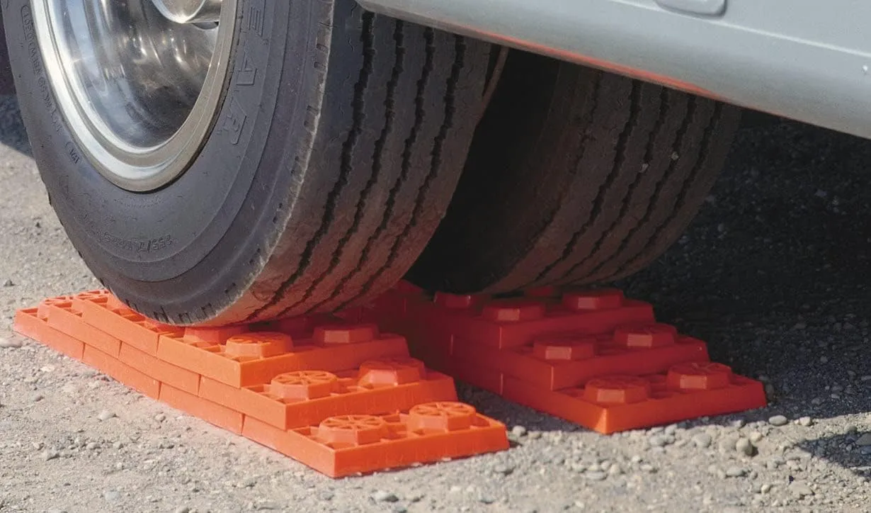 Tri-Lynx Lynx Levelers RV/Trailer/Motorhome Interlocking Leveling Blocks 10 Pack Orange