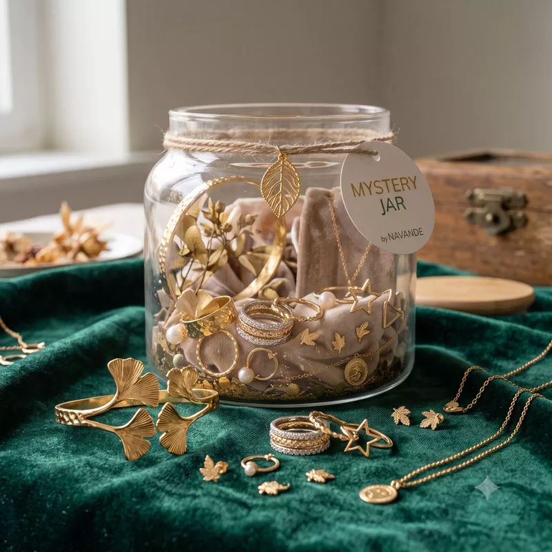 Navande Trial Mystery Jar - Anti-Tarnish & Fashion Accessories (5-6 Pcs)