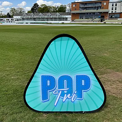 Triangle Pop Out Banner Triangle Pop Out Banner