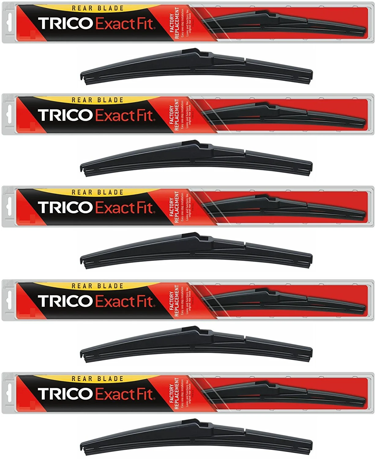 5-Wiper Factory Master Case - Bulk Rear Wiper Blades for Fleets & Service Repair Shops - TRICO 14-A Exact Fit Rear Wiper Blades (Pack of 5)