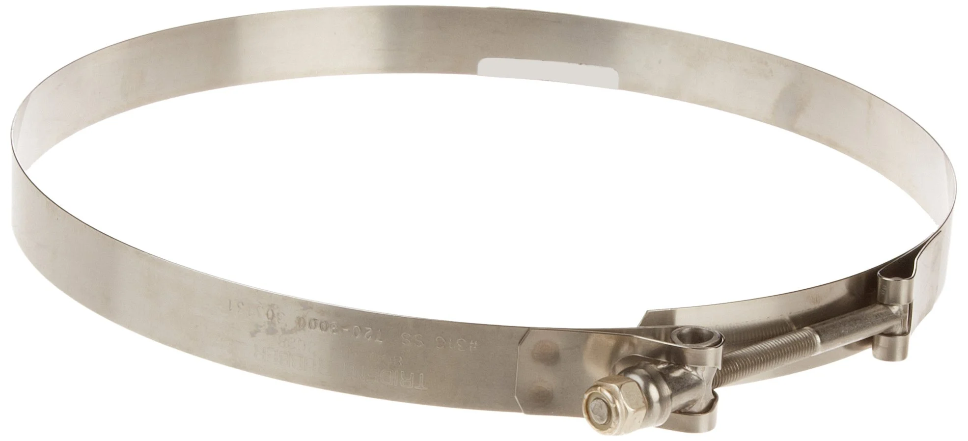 Trident Marine 720-8000 Stainless Steel T-Bolt Hose Clamps, 3/4", Range 8.30" to 8.87"