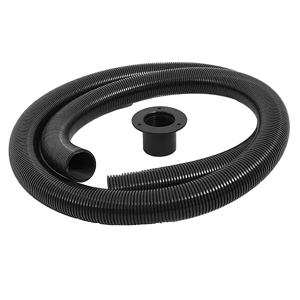 Trident Marine 10' Black Stern Flex Hose w/Transom Flange