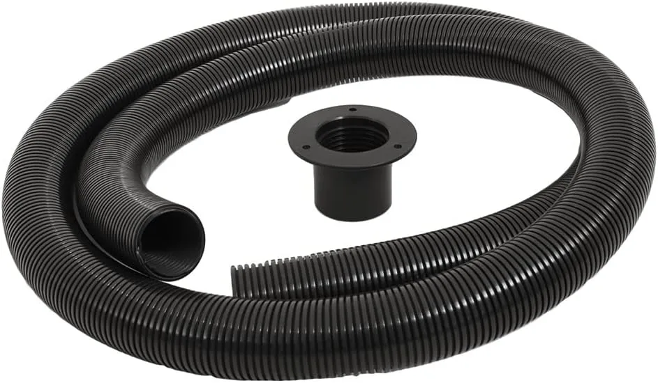 Trident Marine 10' Black Stern Flex Hose w/Transom Flange