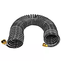 Trident Marine Coiled Wash Down Hose w/Brass Fittings - 15'