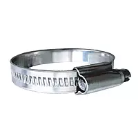 316 SS Non-Perforated Worm Gear Hose Clamp - 15/32 inch Band - (1-3/4 inch – 2-1/4 inch) Clamping Range - 10-Pack