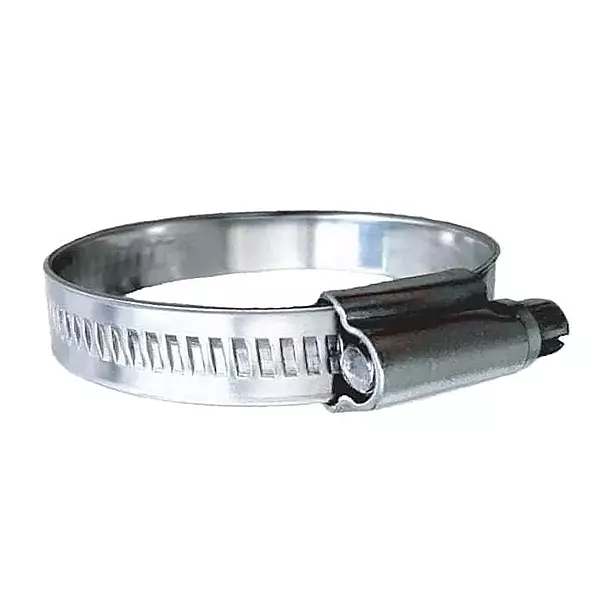 316 SS Non-Perforated Worm Gear Hose Clamp - 15/32 inch Band - (1-3/4 inch – 2-1/4 inch) Clamping Range - 10-Pack