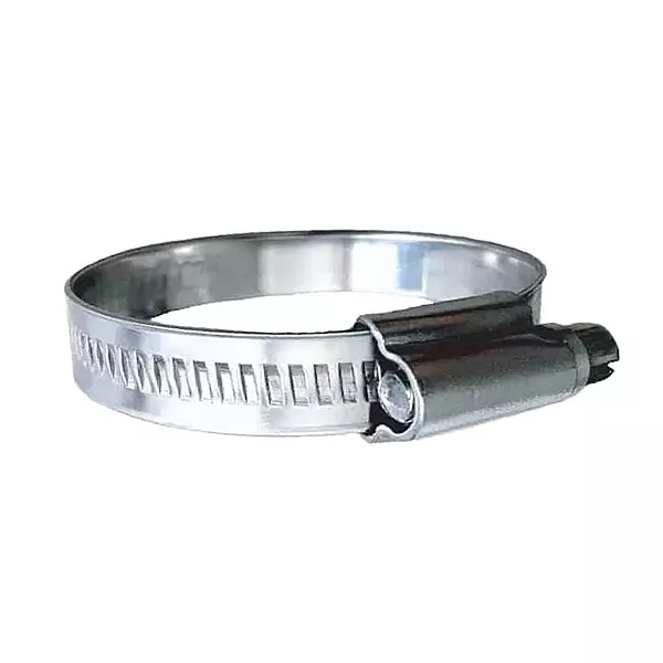 Trident Marine 316 SS Non-Perforated Worm Gear Hose Clamp - 15/32" Band - (2" - 2-9/16") Clamping Range - 10-Pack