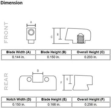 Trijicon Bright & Tough Self-Illuminated 3-Dot Night Sight Set for Glock