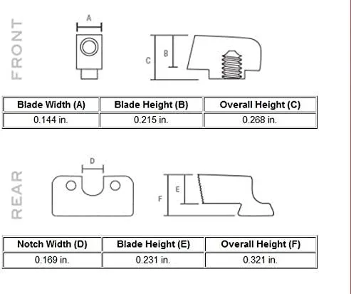 TRIJICON HD Night Sight Set for Glock Pistols