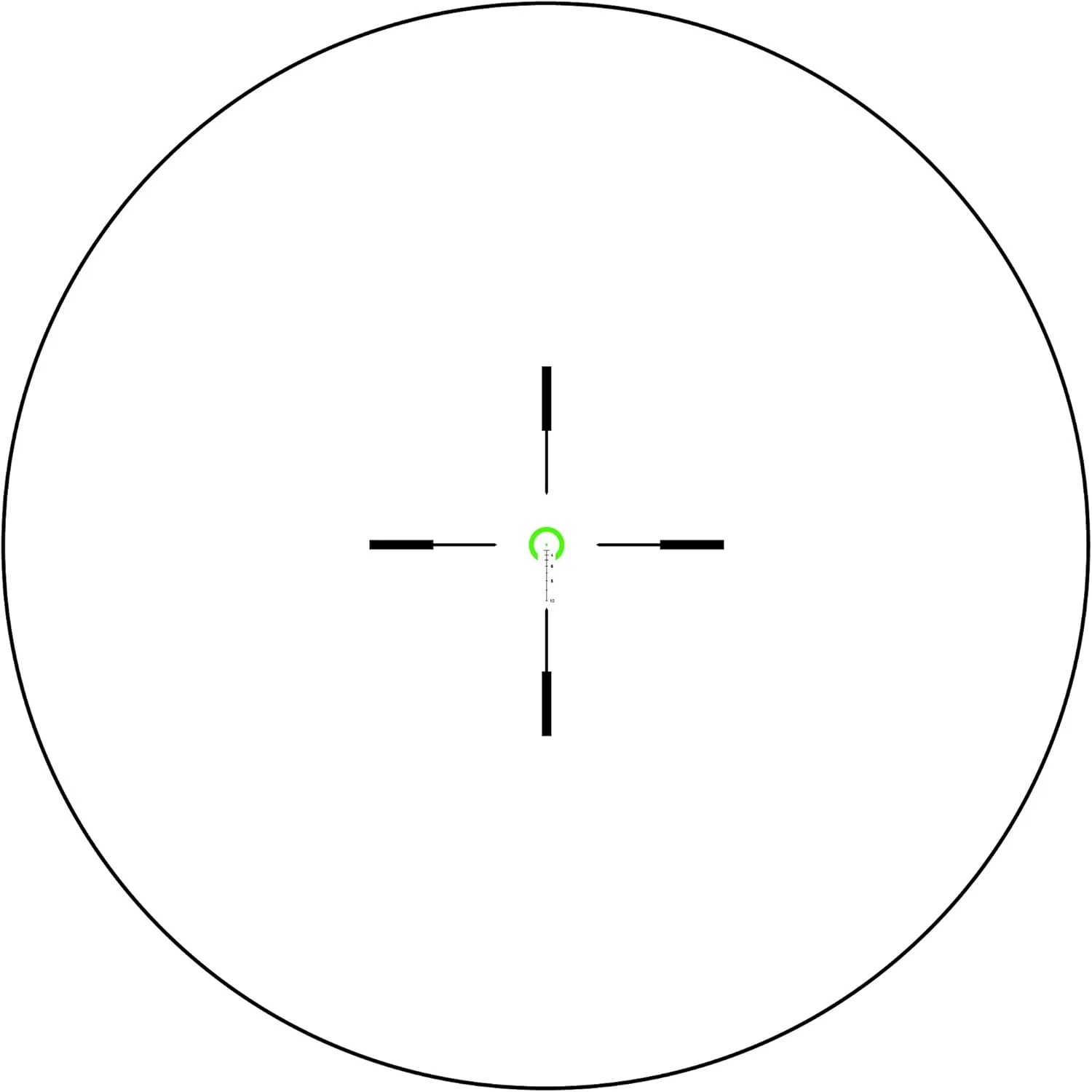 Trijicon VCOG 1-6x24 Rifle Scope with Green Horseshoe Dot/Crosshair .308/175gr & Thumb Screw Mount