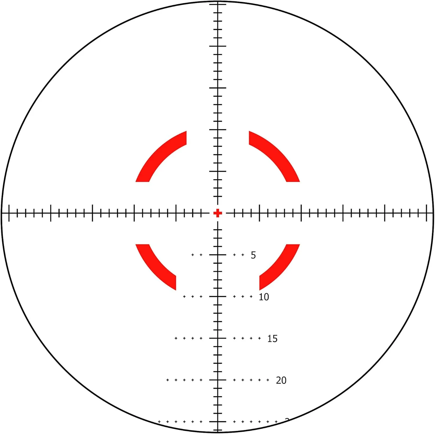 Trijicon VCOG 1-6x24 with Segmented Circle/Crosshair MIL Govt. Reticle and Thumb Screw Mount, Red