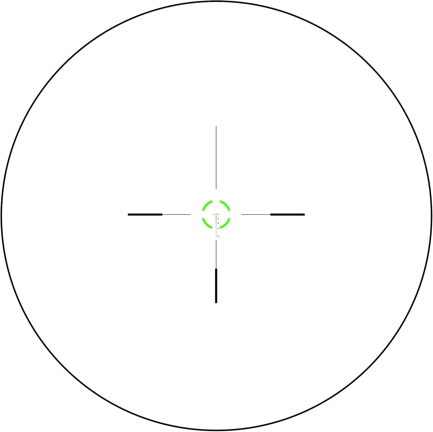 Trijicon VCOG 1-6x24 Riflescope with Green Segmented Circle/Crosshair Reticle and Thumb Screw Mount