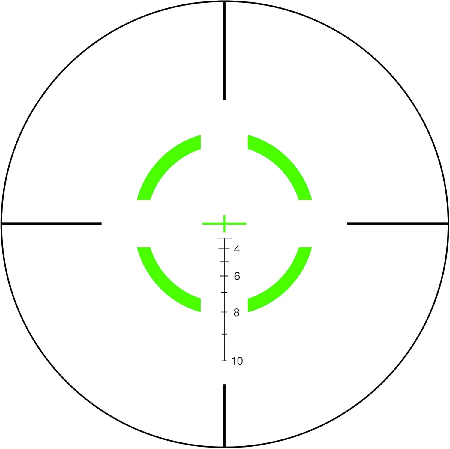 Trijicon VCOG 1-6x24 Riflescope with Green Segmented Circle/Crosshair Reticle and Thumb Screw Mount