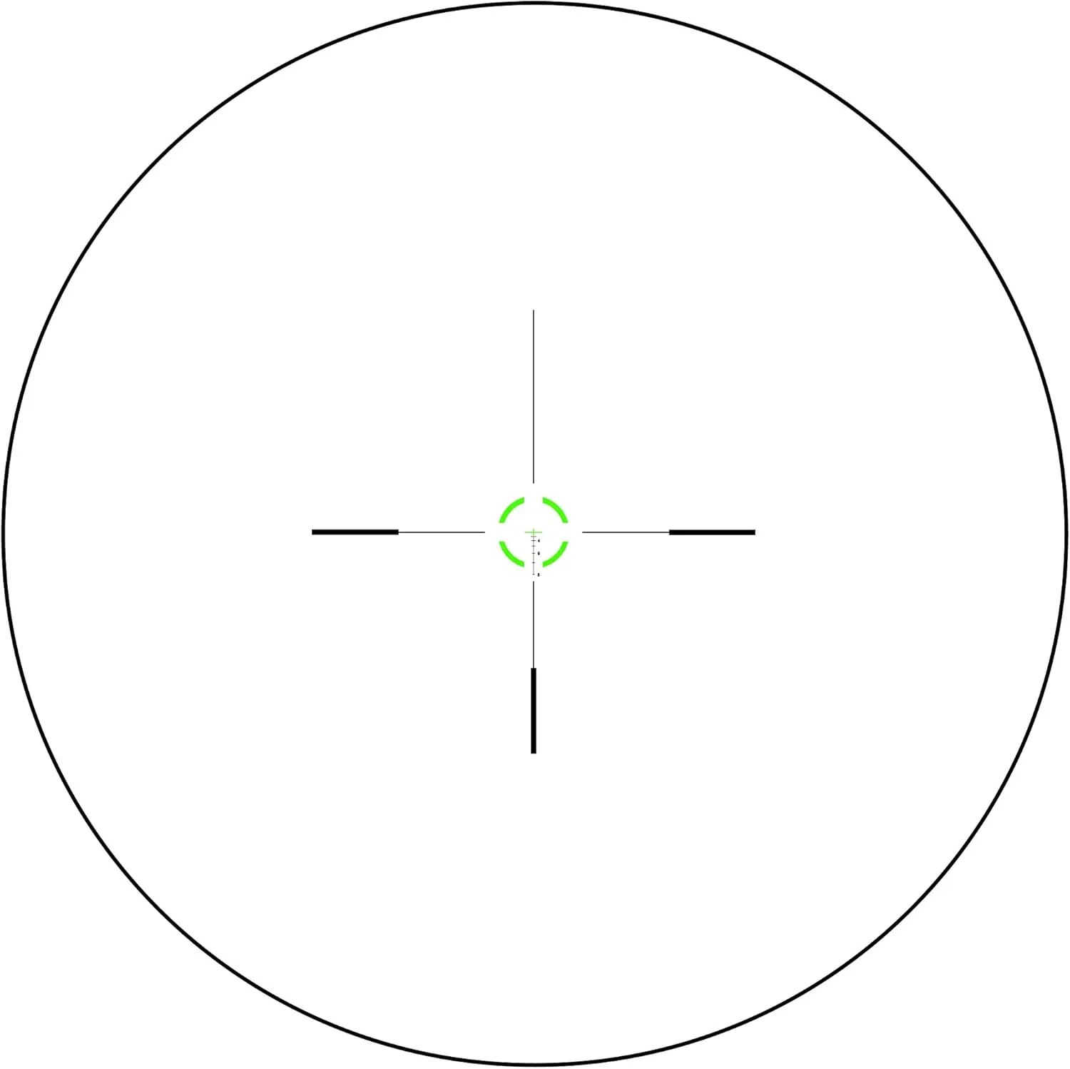 Trijicon VC16-C-1600041 Vcog 1-6x24mm Green Segmented Riflescope, Circle/Crosshair .223/77 Grains Ballistic Reticle