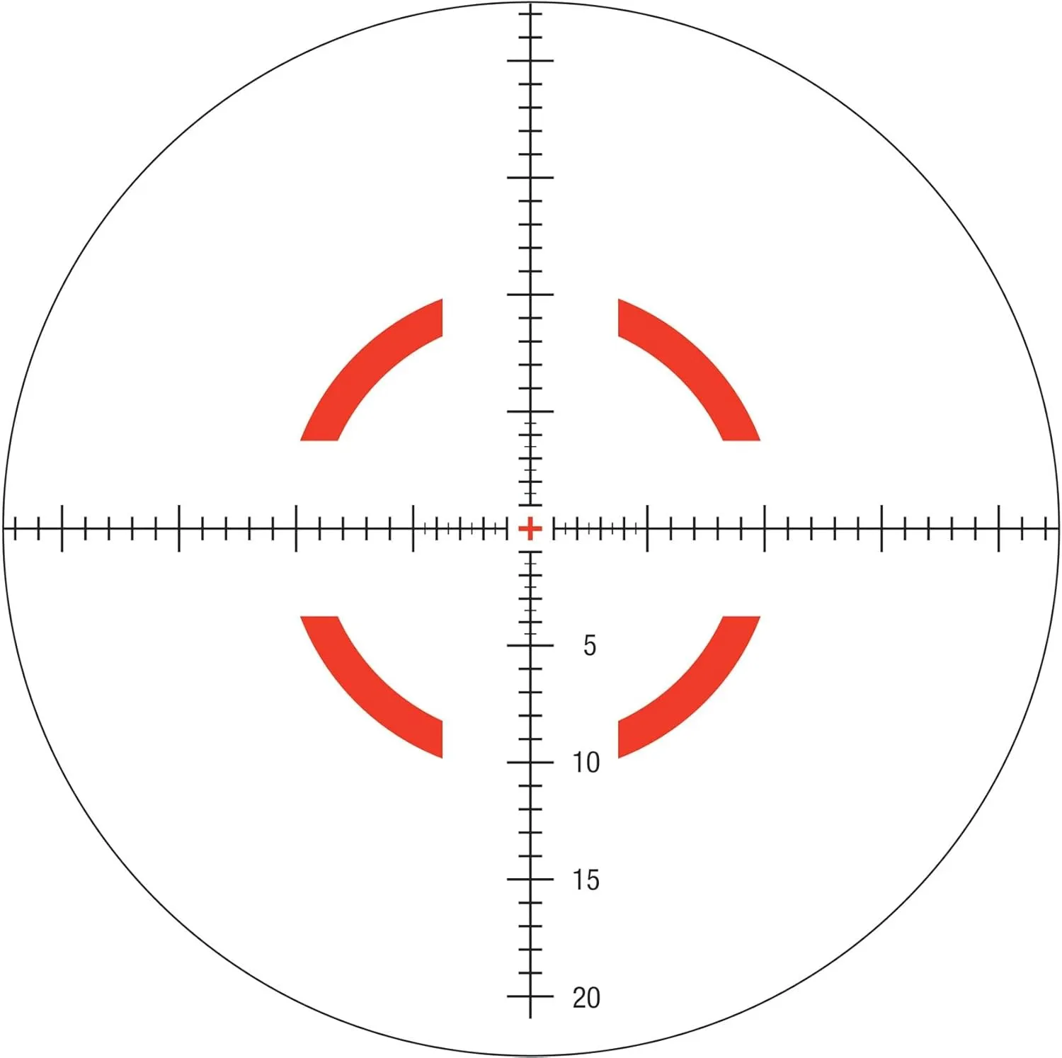 Trijicon VCOG VC18 1-8x28mm Rifle Scope, 34 mm Tube, First Focal Plane, Black, Red VC18-C-2400001