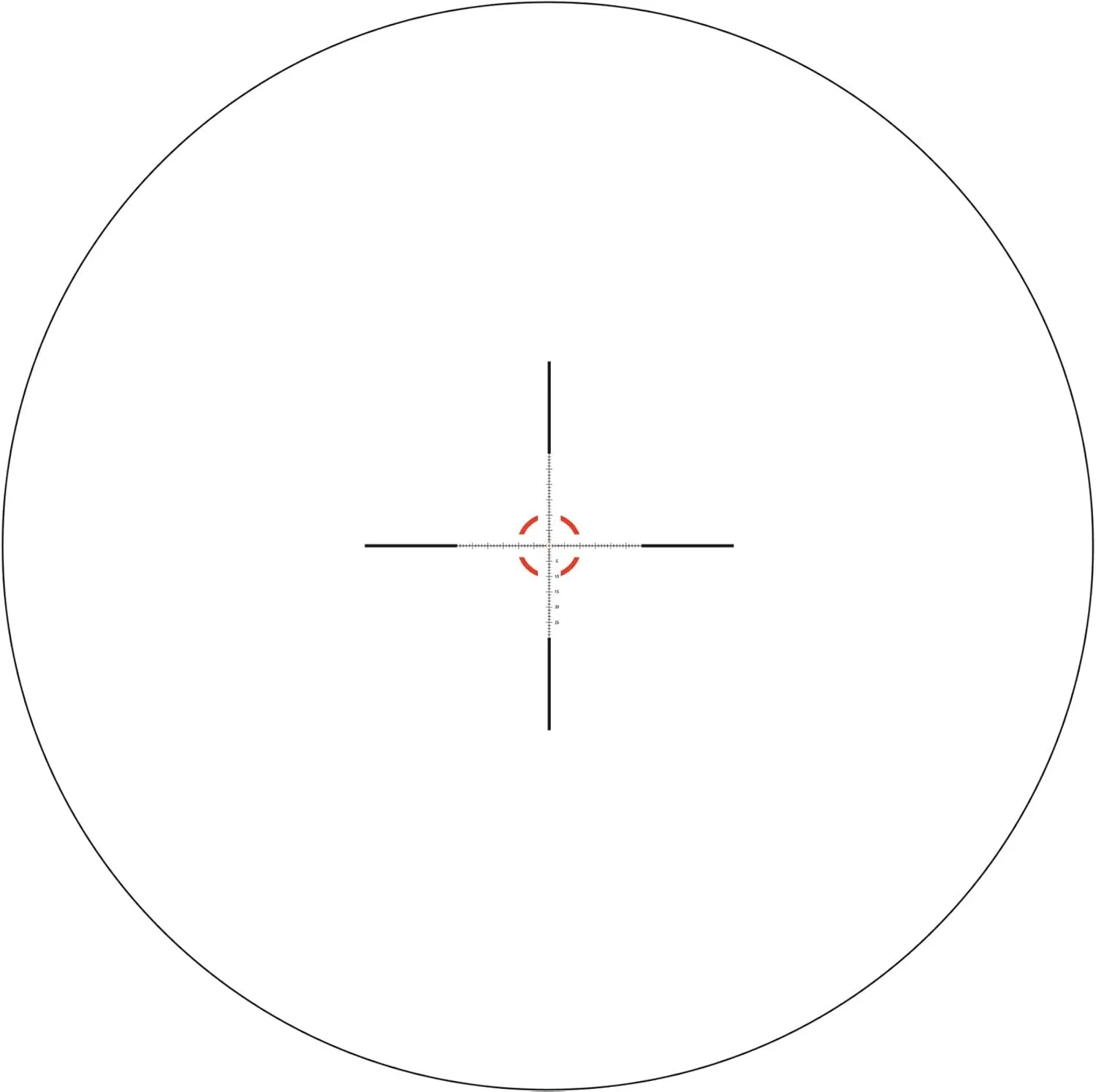 Trijicon VCOG VC18 1-8x28mm Rifle Scope, 34 mm Tube, First Focal Plane, Black, Red VC18-C-2400001