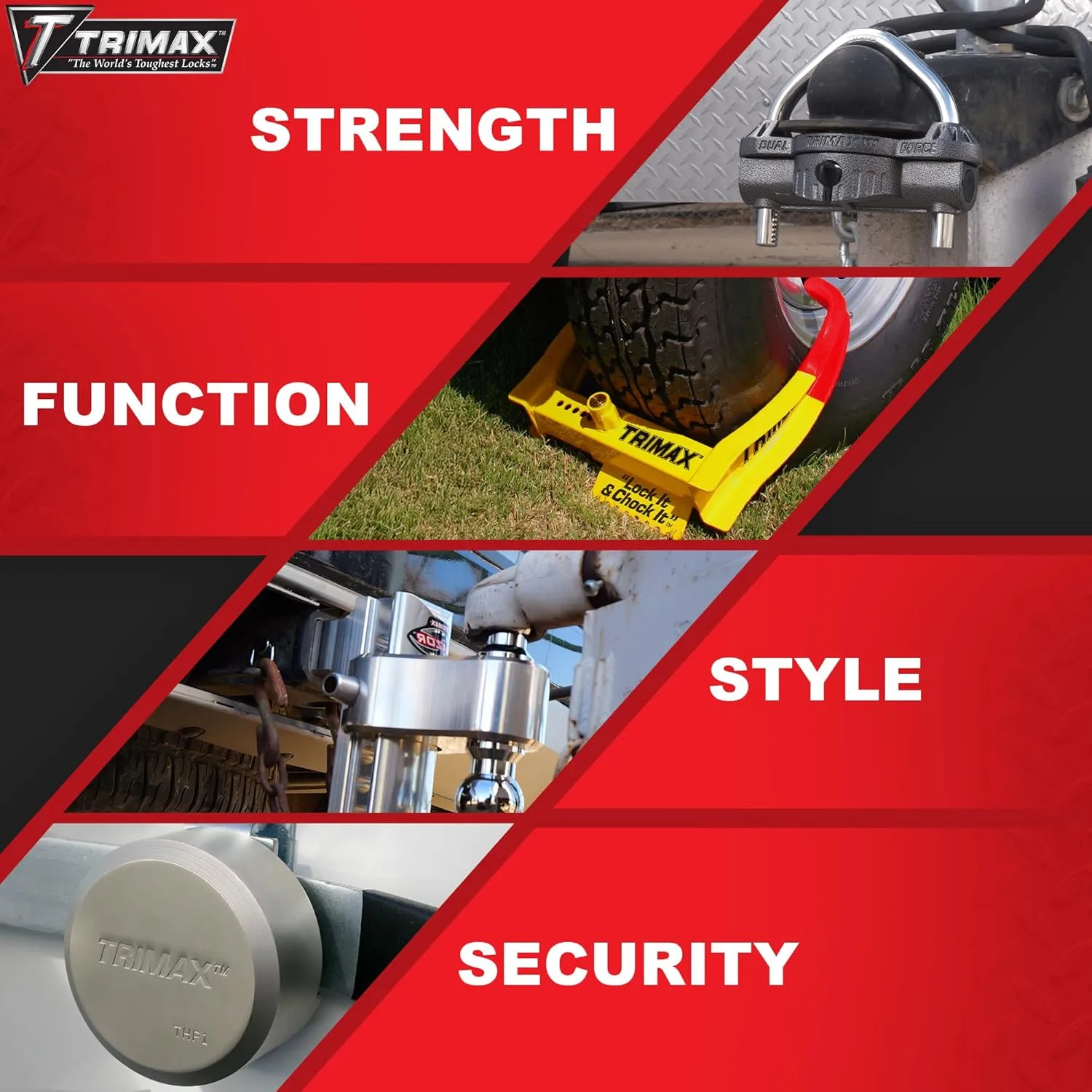 TRIMAX Receiver Locks for Trailers, RVs and Boats