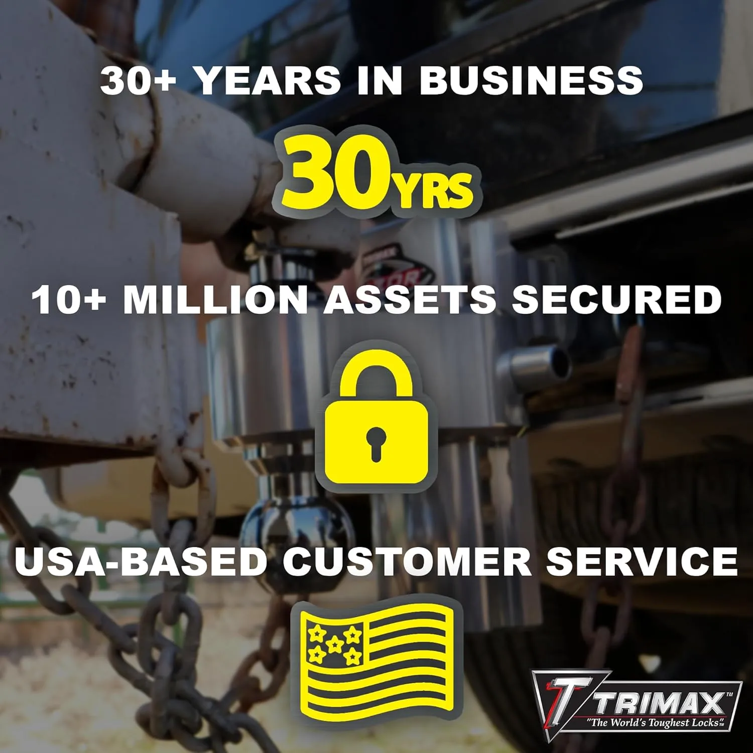 TRIMAX SXT 5/8 Stainless Steel Receiver Lock