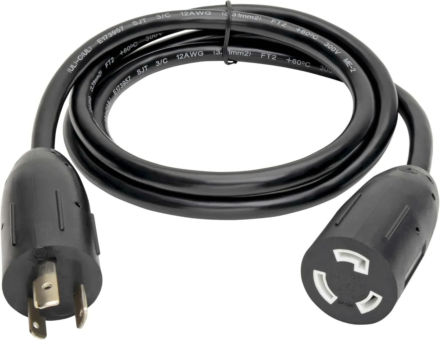 TRIPP LITE P046-010-LL 10' Heavy Duty Power Extension Cord Adapter 20A, 12AWG, 10'