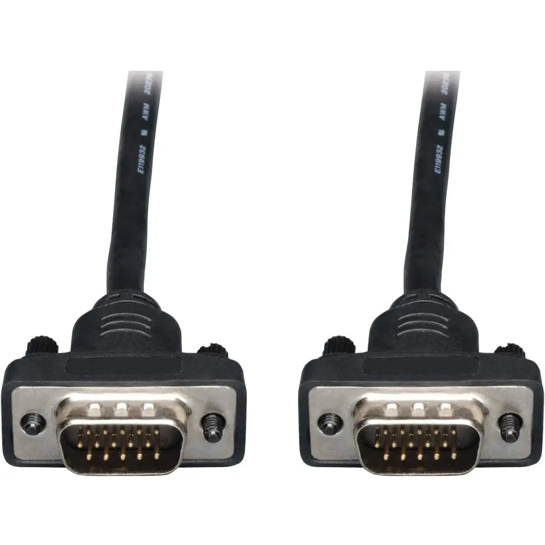 Eaton Tripp Lite Series Low-Profile VGA High-Resolution RGB Coaxial Cable (HD15 M/M), 10 ft. (3.05 m) - P502010SM