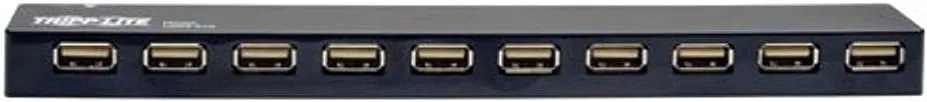 TRIPP LITE 10-Port USB2.0 Mobile Hi-Speed Hub Notebook Laptop (U223-010), Black