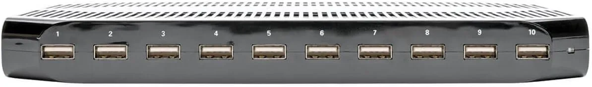 10-Port USB Charging Station with Adjustable Storage, 12V 8A (96W) USB Charger