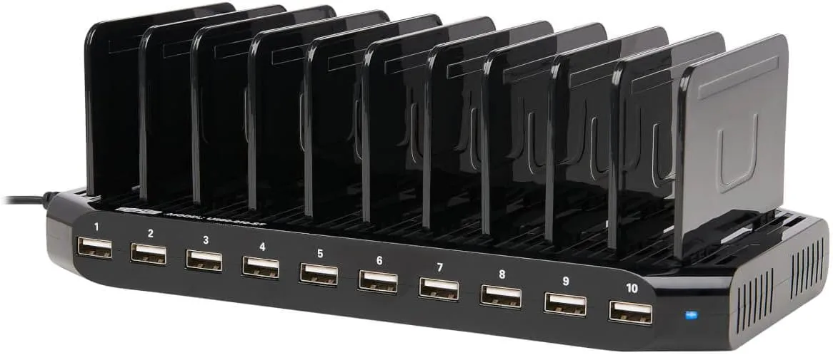 TRIPP LITE USB Charging Station with Storage and Adjustable Brackets