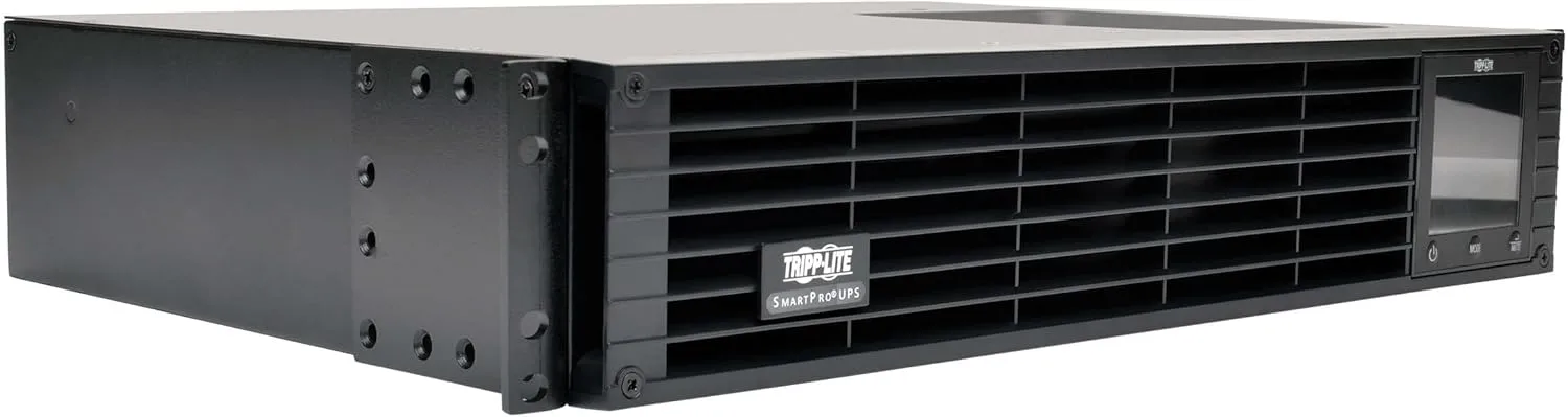 Tripp Lite 1000VA Sine Wave UPS Battery Backup, LCD, 700W AVR Line-Interactive, 2U Rackmount, USB, DB9 (SMC10002URM), Black