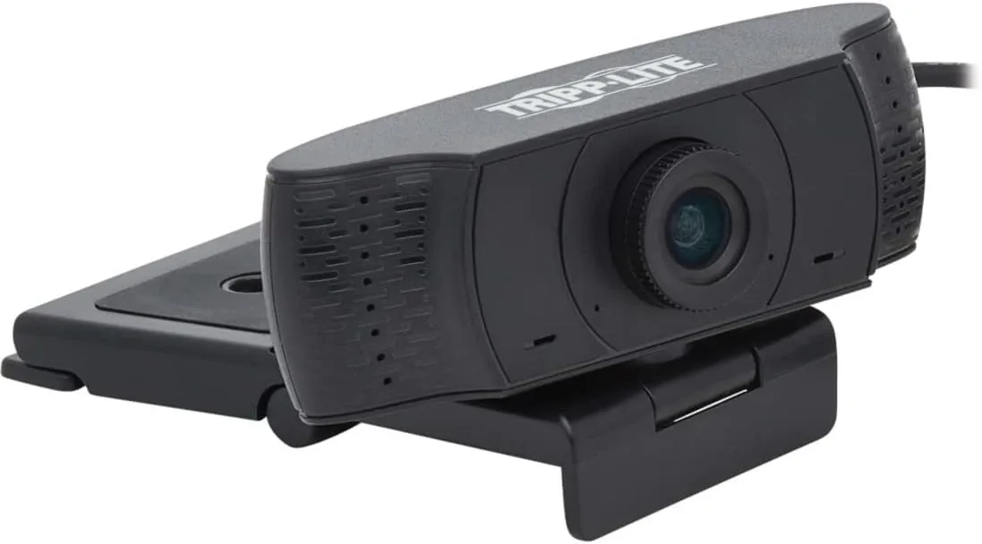 Tripp Lite USB Webcam with Microphone Web Camera for Laptops and Desktop PCs USB Camera, Computer Camera 1080p (AWC-001)
