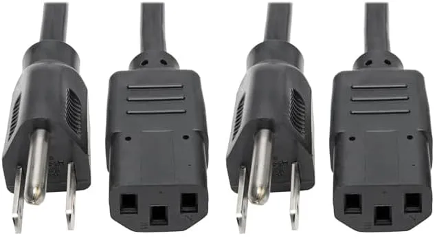 TRIPP LITE Computer Power Cord NEMA 5-15P to IEC-320-C13