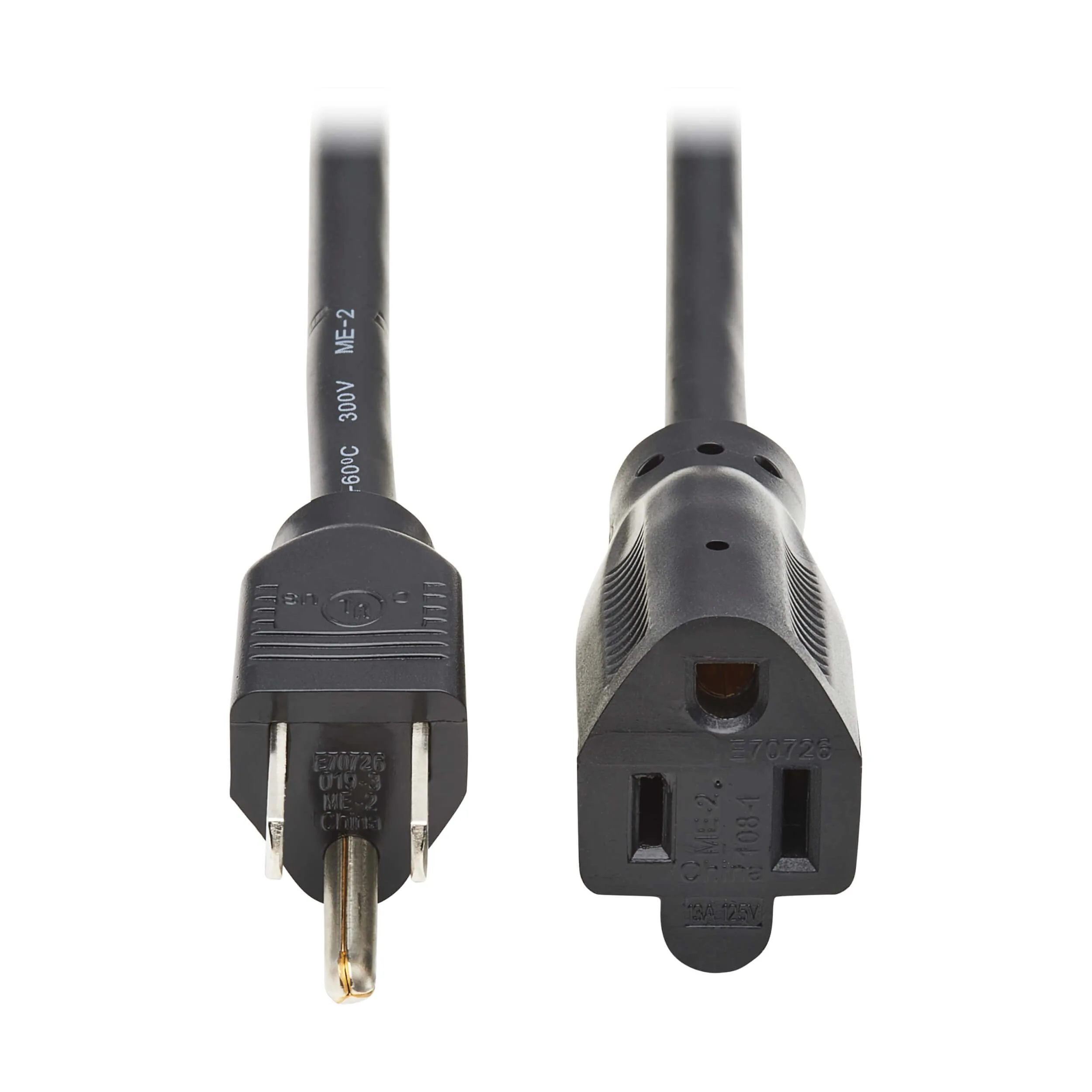 Tripp Lite Power Extension Cord, NEMA 5-15P to 5-15R, 13A 120V 16 AWG