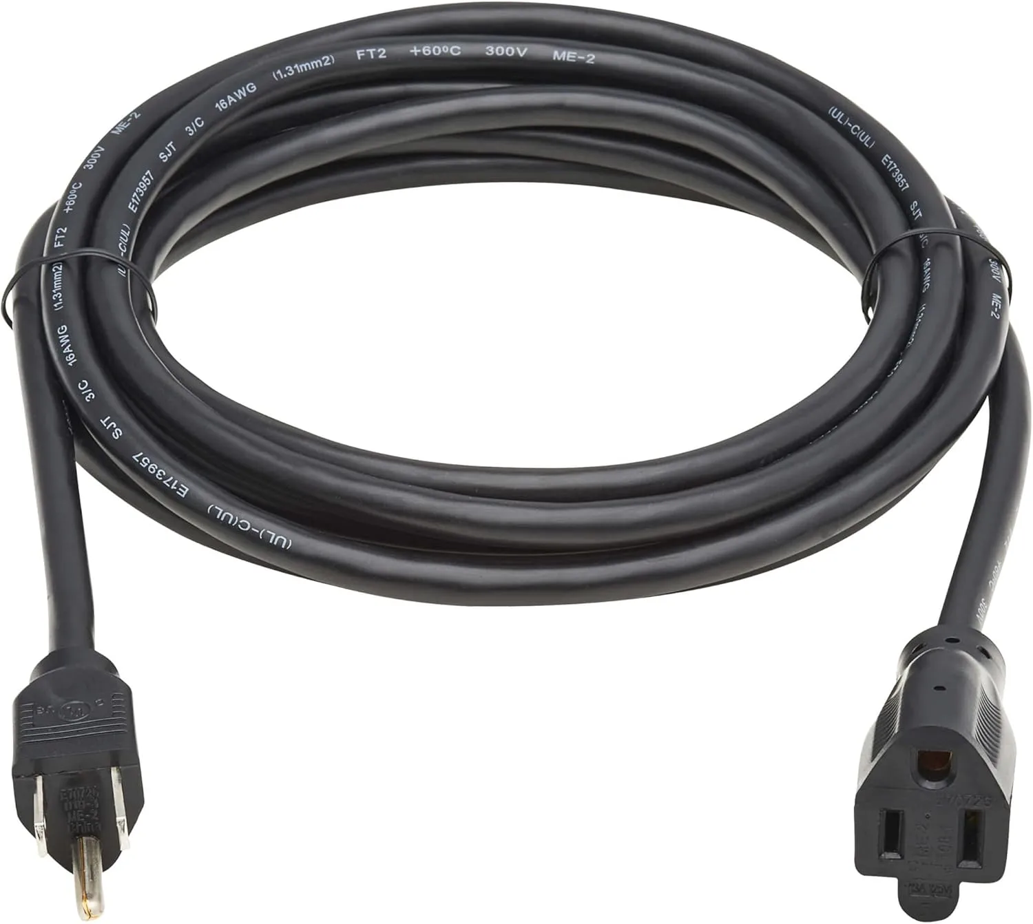 Tripp Lite Power Extension Cord, NEMA 5-15P to 5-15R, 13A 120V 16 AWG