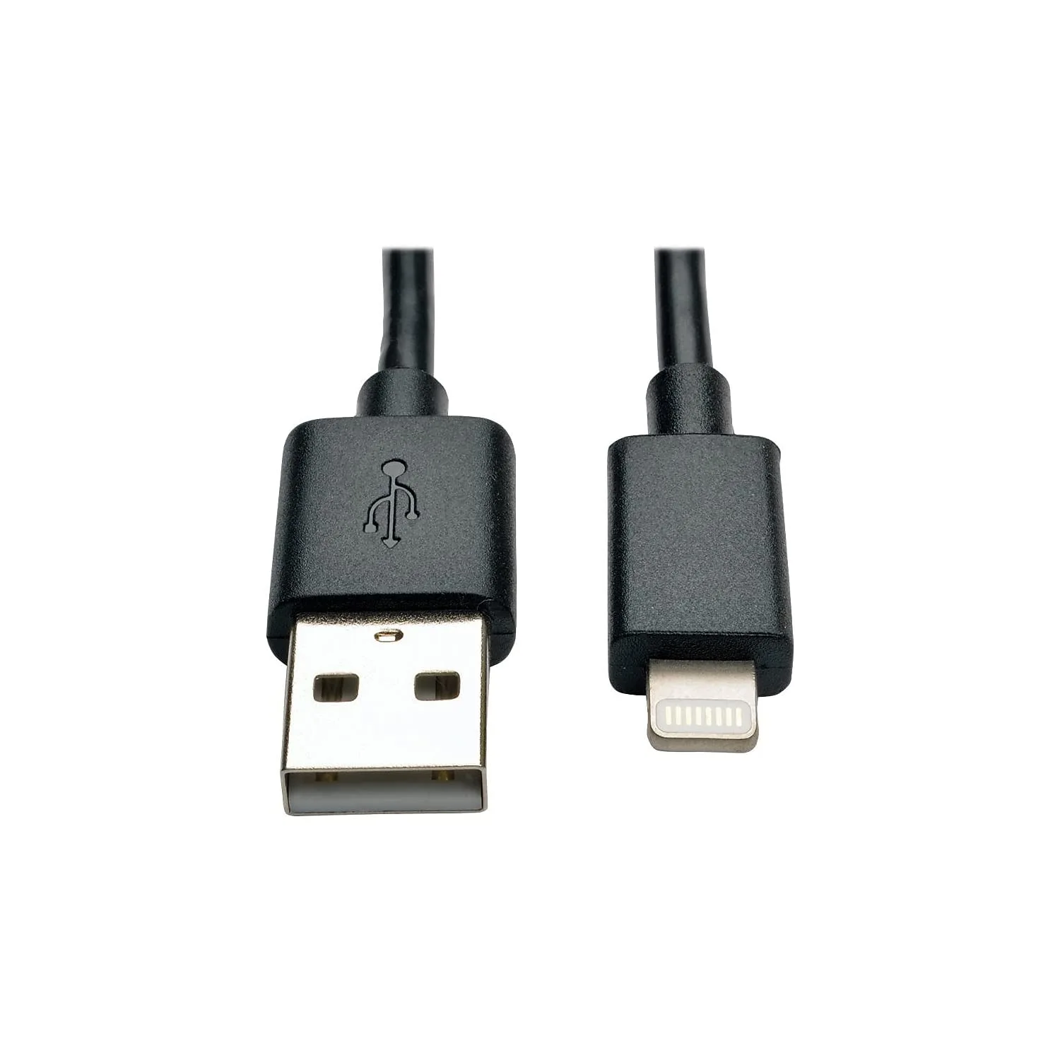 Tripp Lite Apple MFI Certified 10 inch Lightning to USB Cable Sync Charge iPhone/iPod/iPad - Black (M100-10N-BK) 10 in. Black