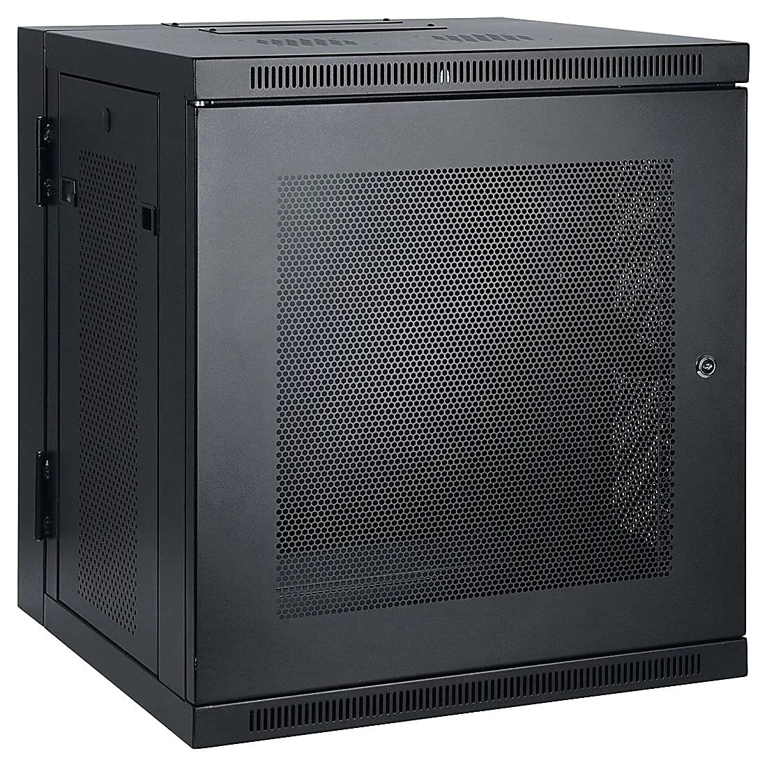Tripp Lite 10U Wall Mount Rack Enclosure, Low Profile 20.5 inch Switch Depth, Locking Front Door & Hinged Back, Heavy-Duty Steel, 5-Year Warranty (SRW10US)
