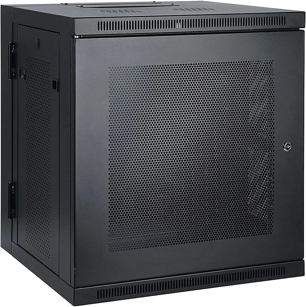 Tripp Lite 10U Wall Mount Rack Enclosure, Low Profile 20.5 inch Switch Depth, Locking Front Door & Hinged Back, Heavy-Duty Steel, 5-Year Warranty (SRW10US)