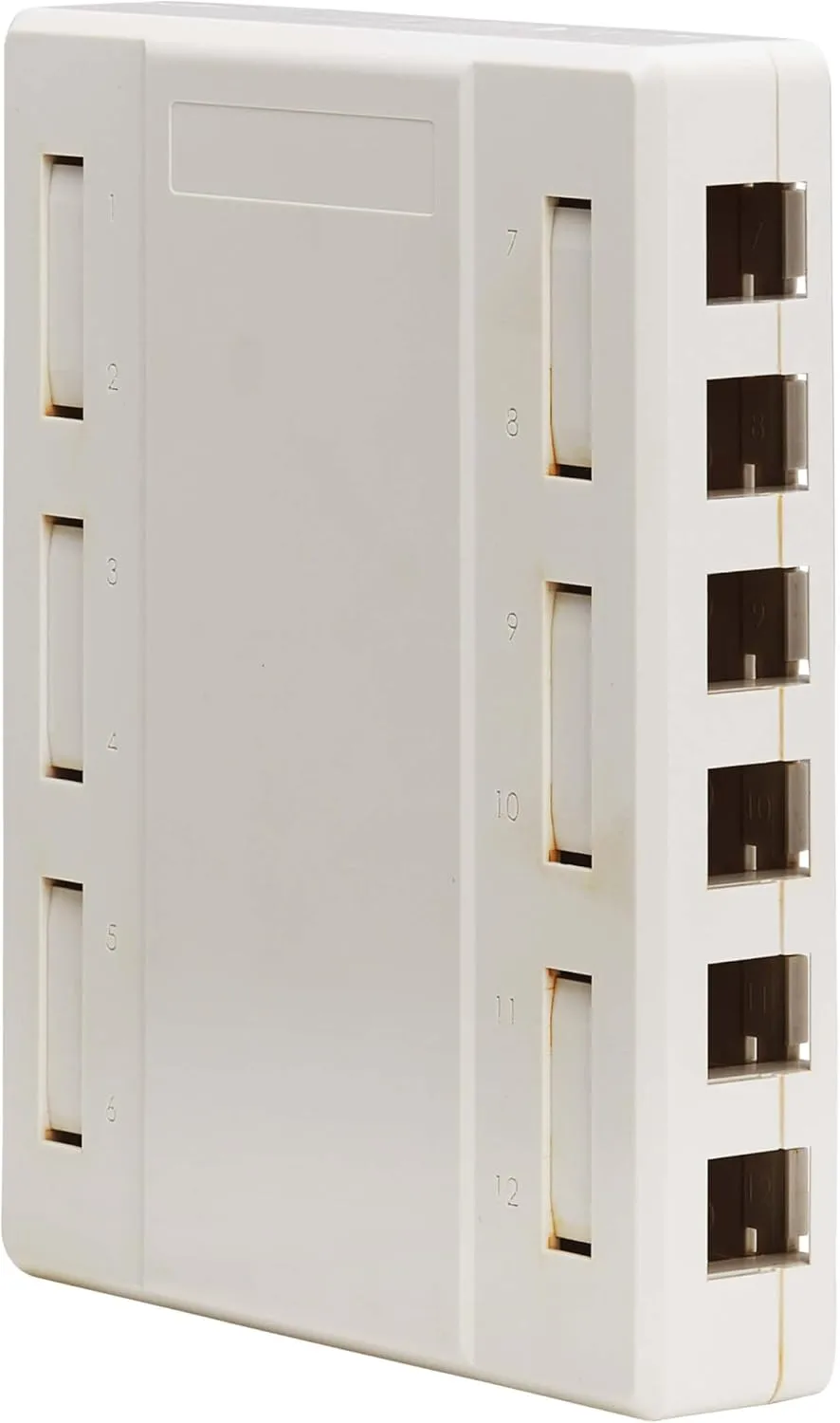 Tripp Lite 12-Port Surface-Mount Box for Keystone Jacks, Additional Breakout Pieces for Wide Compatibility
