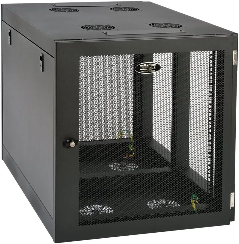 TRIPP LITE 12U Heavy Duty Wall Mount Rack Enclosure Cabinet SRW12UHD - Black