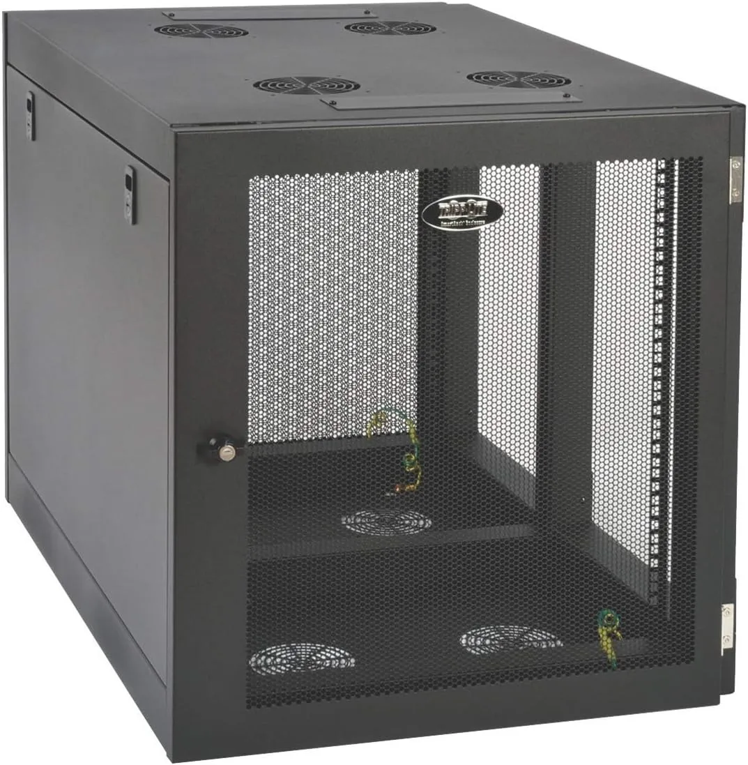 TRIPP LITE 12U Heavy Duty Wall Mount Rack Enclosure Cabinet SRW12UHD - Black